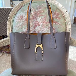 Dooney and Bourke Emerson Small Shannon Tote in Taupe (warm gray)